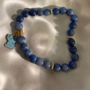 Blue Elephant Harmony Bracelet